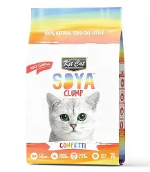 Kit Cat Soya Clump Soybean Cat Litter - Confetti 7L
