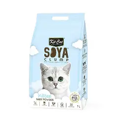 Kit Cat Soya Clump Soybean Kitten Litter - Baby Powder 7L