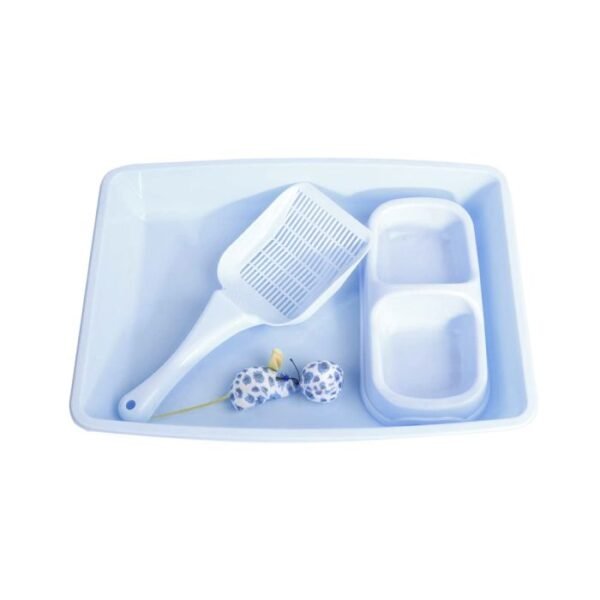 Pawise Kitty Starter Kit Blue - Set of 4 Items