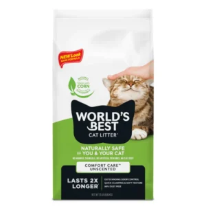 Cat Litter & Litter box 322591000901 World's Best Cat Litter Comfort Care Unscented Clumping Formula 3.63Kg