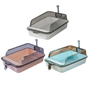 Cat Litter & Litter box 6297222039541 SAAS Open Cat Litter Tray M-52*34*19