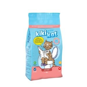 Kiki Kat White Bentonite Clumping Cat Litter – Baby Powder-5 L (4.35 kg)