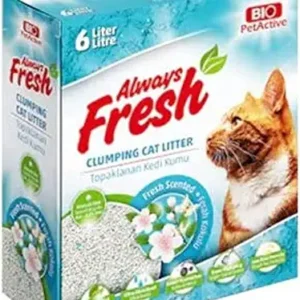 Cat Litter & Litter box 8698931092595 Bio PetActive
Always Fresh Perfumed Cat Litter, Clumping Clay Litter with Fragrance, 6 Liters