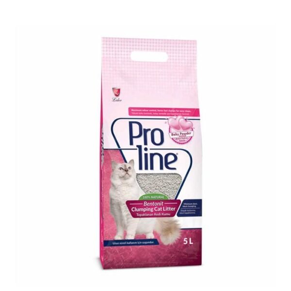 Cat Litter & Litter box 8698995010146 Proline Bentonite Cat Litter Baby Powder 10L