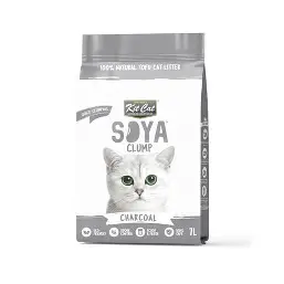 Kit Cat Soya Clump Soybean Cat Litter - Charcoal 7L