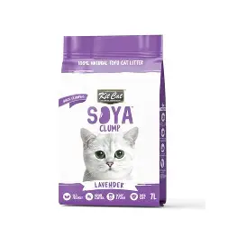 Kit Cat Soya Clump Soybean Cat Litter - Lavender 7L