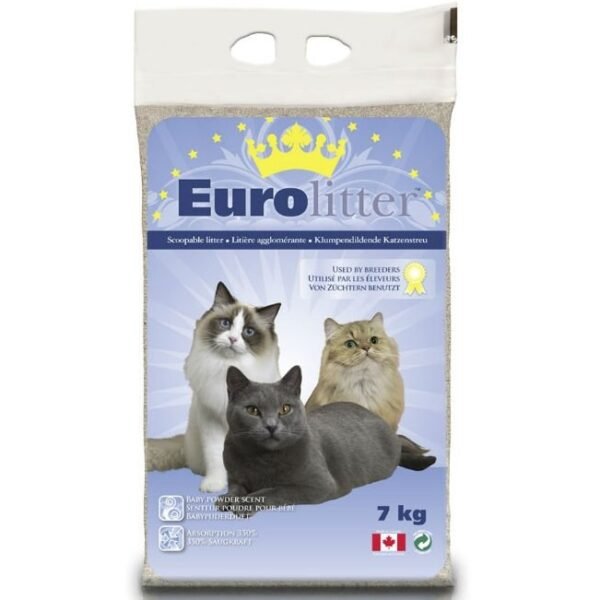 Eurolitter Lavender Scent Clumping Cat Litter – 7kg