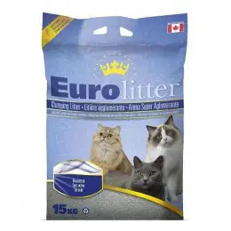 Eurolitter Lavender Scent Clumping Cat Litter – 15kg