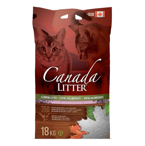 Canada LITTER Lavender Scented Clumping Cat Litter 18kg
