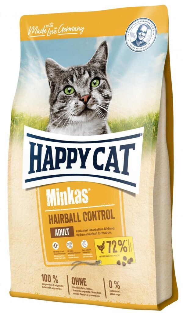 Cat dry food 4001967074239 Happy Cat Minkas Hairball Control Cat Dry Food 1.5KG