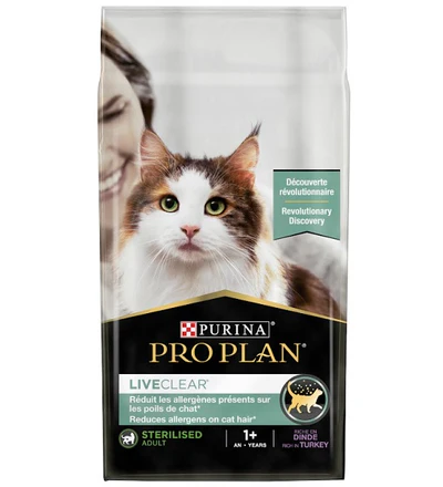 PURINA Pro Plan LiveClear Sterilised Turkey Adult Dry Cat Food 1.5kg