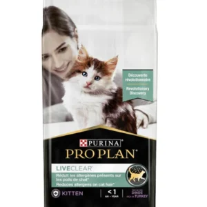 Cat dry food 7613038389035 PURINA Pro Plan LiveClear Kitten Dry Food 1.4KG