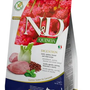 Farmina N&D Quinoa with Lamb Digestion Cat Dry Food - 1.5KG