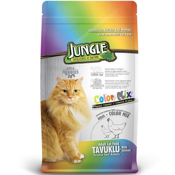 Jungle Colormix Chicken Cat Dry Food 15kg