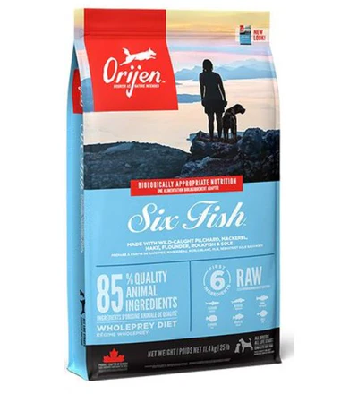Dog Dry Food 064992183202 Orijen Six Fish Protein-Rich Adult Dog Dry Food 2kg