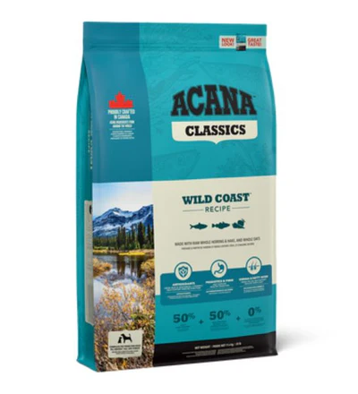 Acana Classics Wild Coast Formula Adult Dog Nutrient-Rich Dry Food 2kg