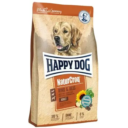Dog Dry Food 4001967116861 Happy Dog NaturCroq Adult Beef & Rice Dry Dog Food 4kg
