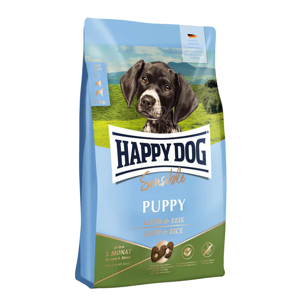 Dog Dry Food 4001967152173 Happy Dog Sensible Puppy Lamb & Rice 1kg..