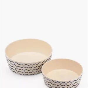 bowls & feeder 5060189755165 Beco Bamboo Printed Bowl Save the Waves for Dogs -Small 15cm