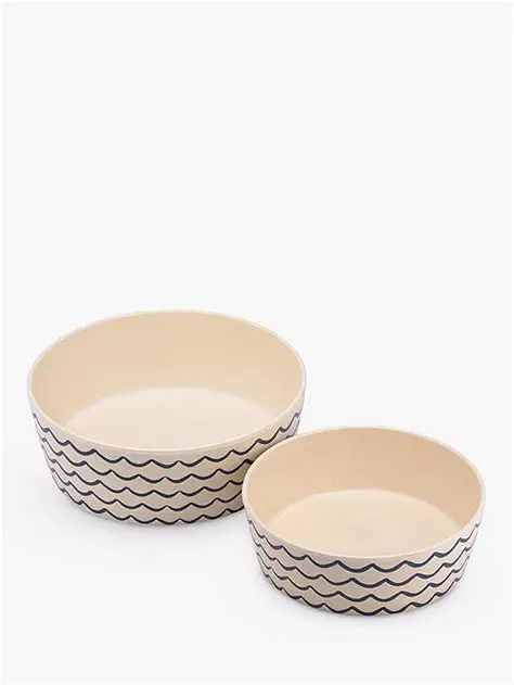 bowls & feeder 5060189755165 Beco Bamboo Printed Bowl Save the Waves for Dogs -Small 15cm