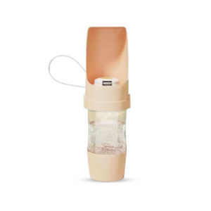 Saas Pet Outdoor 2-in-1 Water & Snack Bottle Pink (480+210 ML)