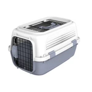 Pawsitiv Marco Polo 1 - Carrier with Skylight Top Door For Cat & Small Dog - Grey