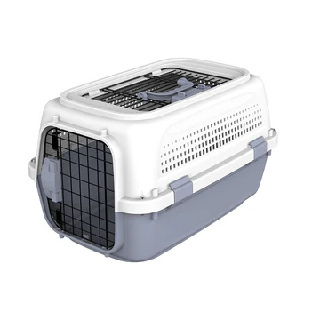 carriers 714651971755 Pawsitiv Marco Polo 1 - Carrier with Skylight Top Door For Cat & Small Dog - Grey