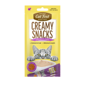 Cat Fest Creamy Snacks - Lamb w/ Caviar 4x10g