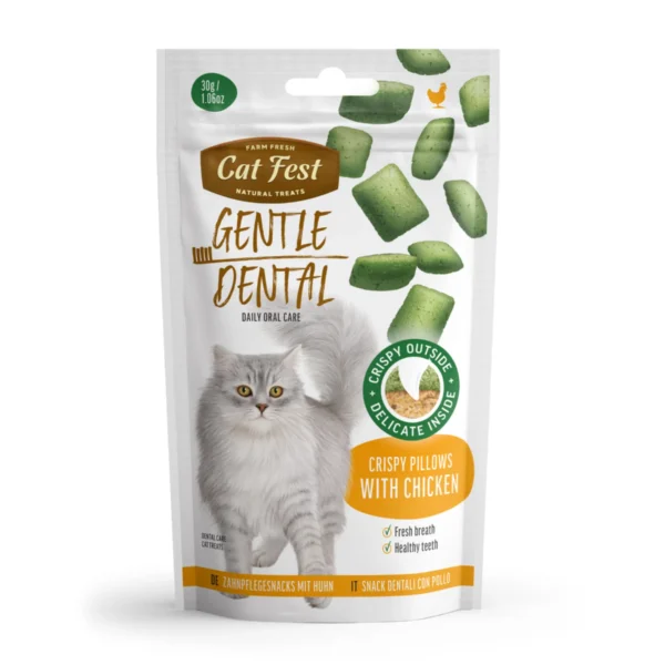 Cat Fest Dental Treats for Cats - Crispy Pillows Chicken 30g