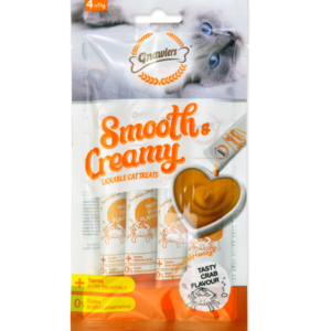 Gnawlers Smooth & Creamy Cat Treats Crab Flavor - 4x15g