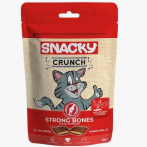 cat treats 8682631202262 Snacky Cat Crunch ( Strong Bones) Chicken-Cheese 60g