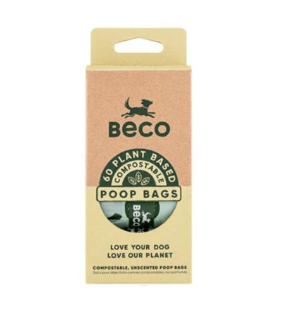dog toys & accessories 5060189750955 Beco Bags Compostable Poo Bags for Dogs 60pcs