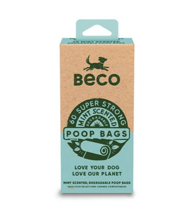 dog toys & accessories 5060189754755 Beco Bags Mint Scented Poo Bags for Dogs 60pcs
