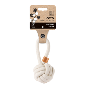 M-PETS Coto Black Loop Ball M Eco Friendly Dog Toy