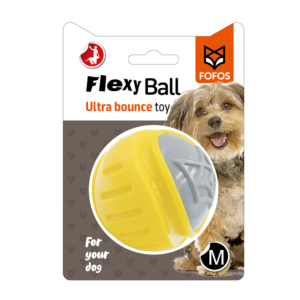 dog toys & accessories 6971067405258 FOFOS Flexy Ball Ultra Bounce Toy M