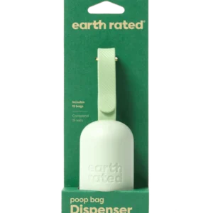 dog toys & accessories 870856000949 Earth Rated Poop Bag Dispenser with 15 Bags (Unscented)