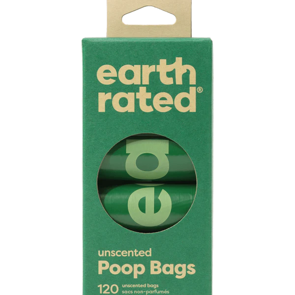 dog toys & accessories 870856001281 Earth Rated Dog Poop Bags – Refill Rolls 60bags/ 4 rolls