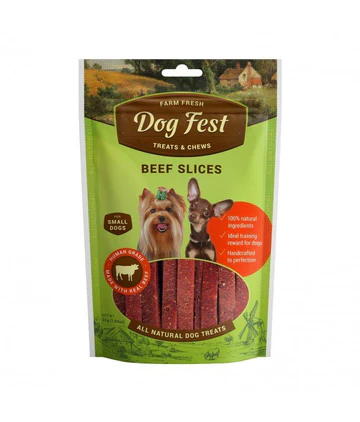 Dogfest beef Slices 55g for small breed