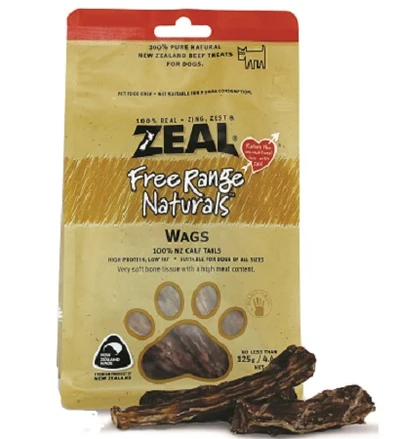 Zeal Free Range Naturals Zeal Wags 125g