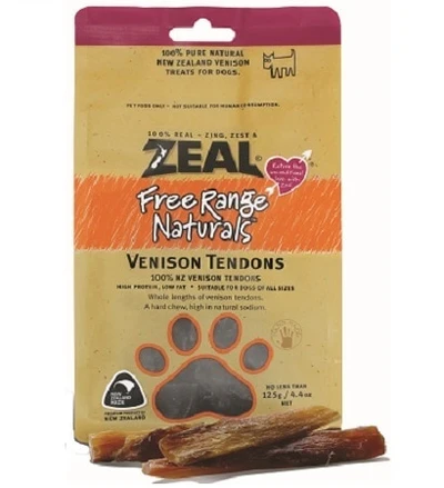 dog treats 9421019150264 Zeal Free Range Naturals Zeal Venison Tendons (125g)