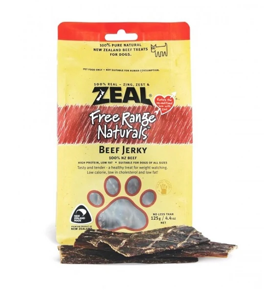 Zeal Free Range Naturals Dried Beef Fillets 125g