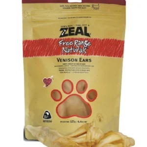 dog treats 9421019150370 Zeal Free Range Naturals Dried Venison Ears 125g