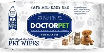 Doctor Pet Wipes 56's