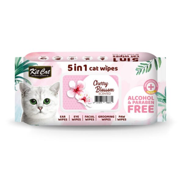 grooming 671875796871 KitCat Grooming Wipes Blossom Scents