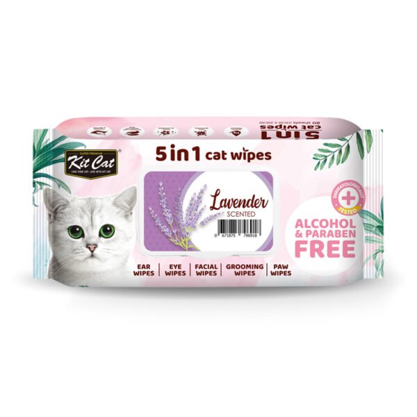 KitCat Grooming Wipes Lavender Scents